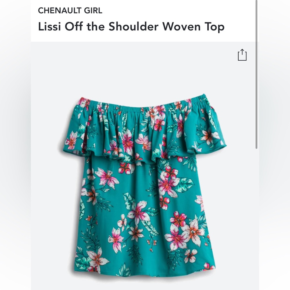 Chenault girl off the shoulder top